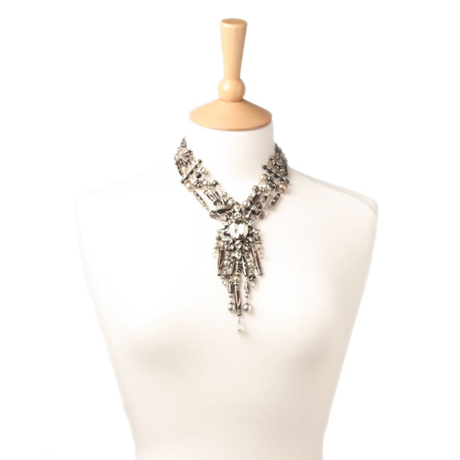 Konplott, Ad Originum Stunning Necklace, Black/Silver