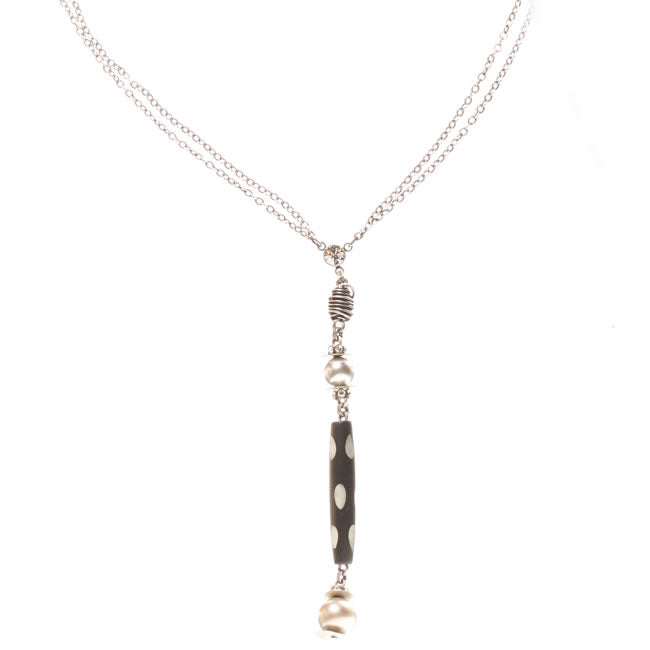 Konplott, Ad Originum Necklace, Black/Silver