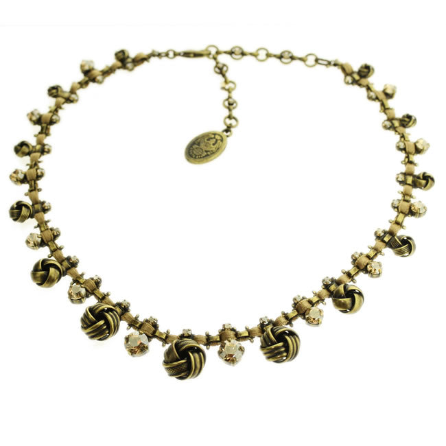 Konplott, La Comtesse Most Elaborate Necklace, Brown/Gold