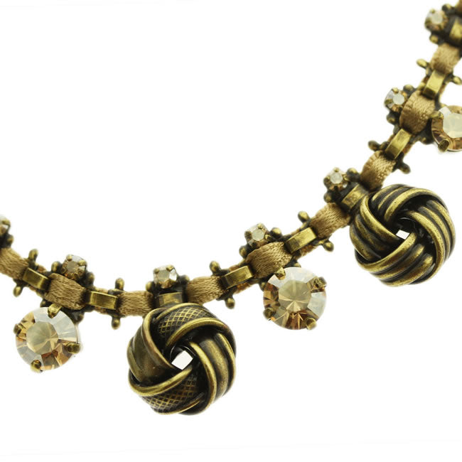 Konplott, La Comtesse Most Elaborate Necklace, Brown/Gold