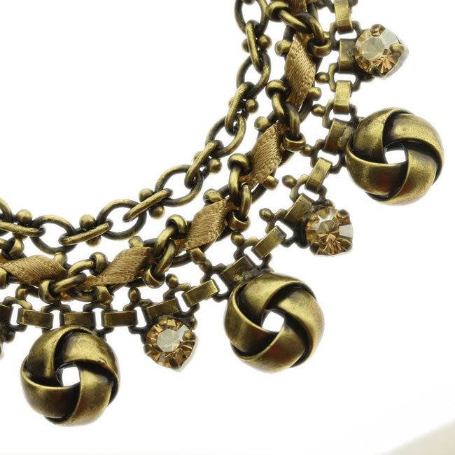 Konplott, La Comtesse Elaborate Bracelet, Brown/Gold