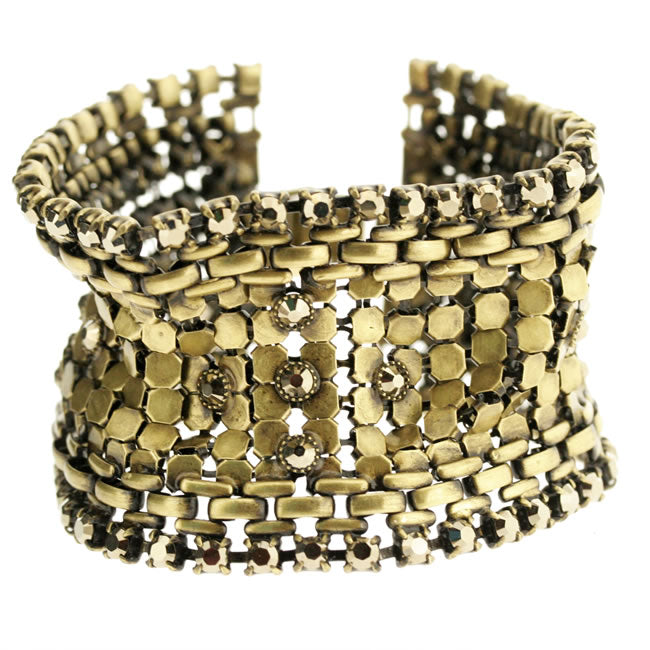Konplott, Rock 'n' Glam Chain Mail Bracelet Gold, Gold