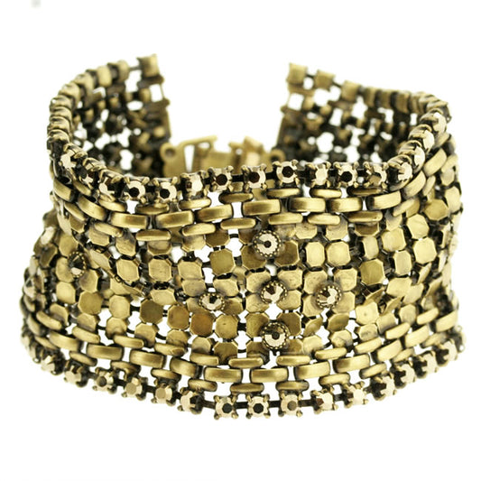 Konplott, Rock 'n' Glam Chain Mail Bracelet Gold, Gold