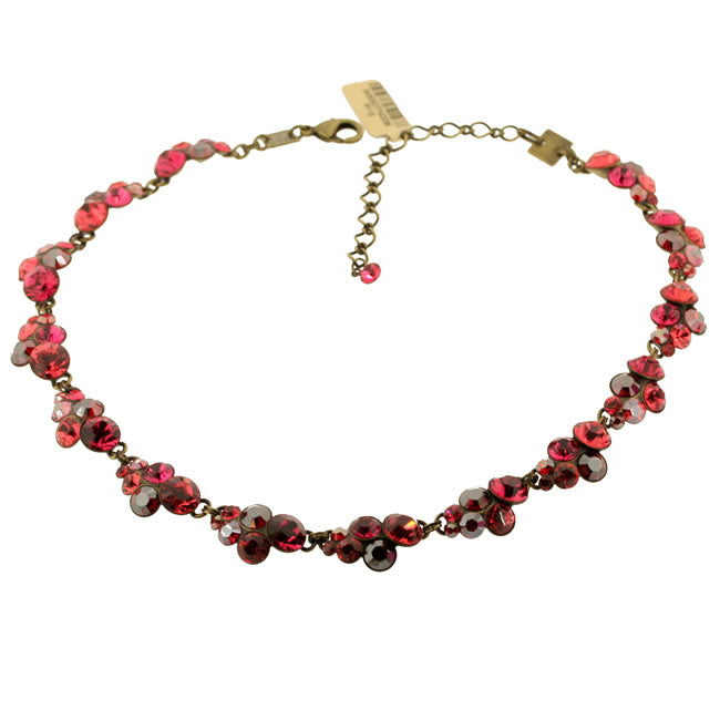 Konplott, Petit Glamour Wonderful All Around Necklace, Coral/Gold