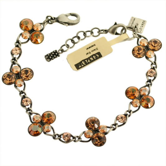 Konplott, Disco Star Bracelet, Brown/Silver