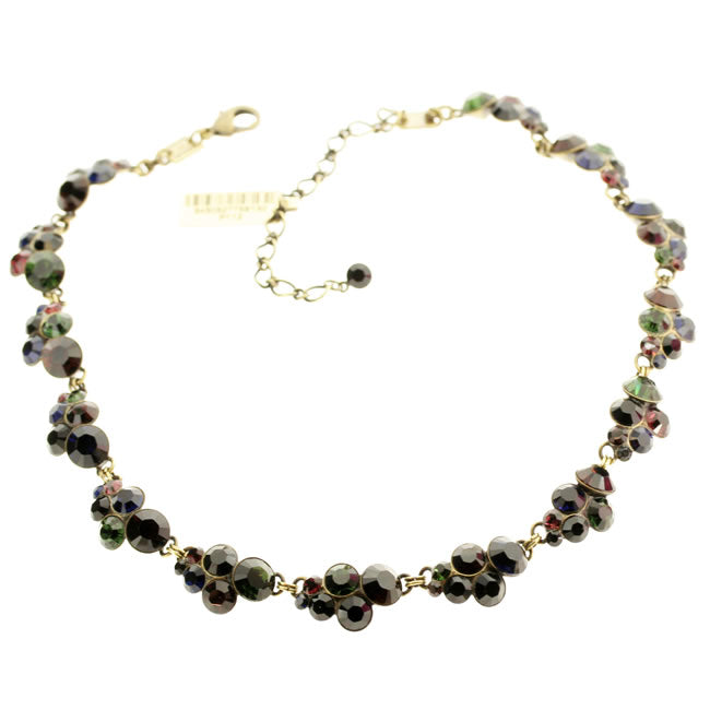 Konplott, Petit Glamour Wonderful All Around Necklace, Dark Multi/Gold