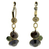 Konplott, Disco Star Dangly Earrings, Dark Multi/Gold