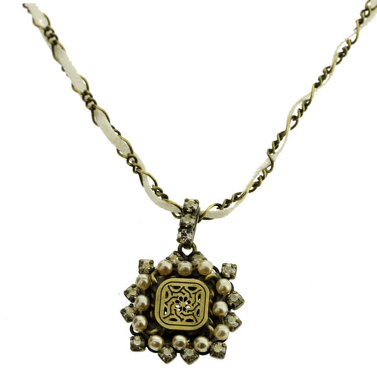 Konplott, Sinners and Saints Dainty necklace Crystal/Gold, Crystal,Gold