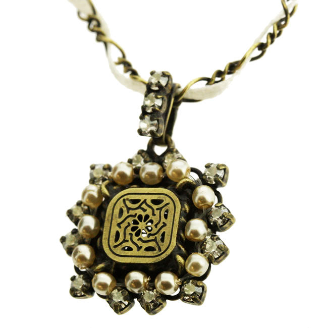 Konplott, Sinners and Saints Dainty necklace Crystal/Gold, Crystal,Gold