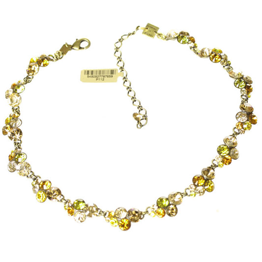 Konplott, Petit Glamour Wonderful All Around Necklace, Orange/Yellow/Gold