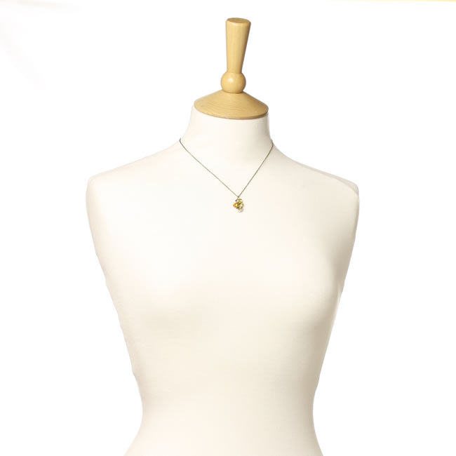 Konplott, Petit Glamour Crystal Bunch Pendant, Orange/Yellow/Gold