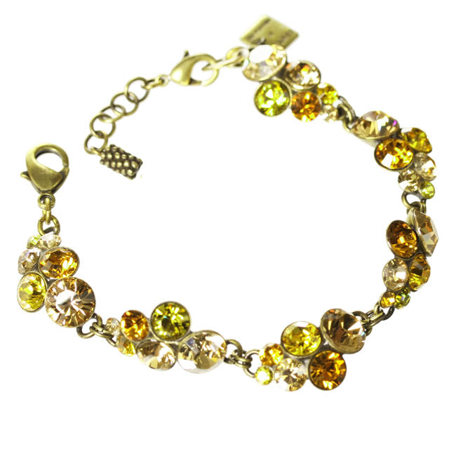 Konplott, Petit Glamour A Sparkly Bracelet, Orange/Yellow/Gold