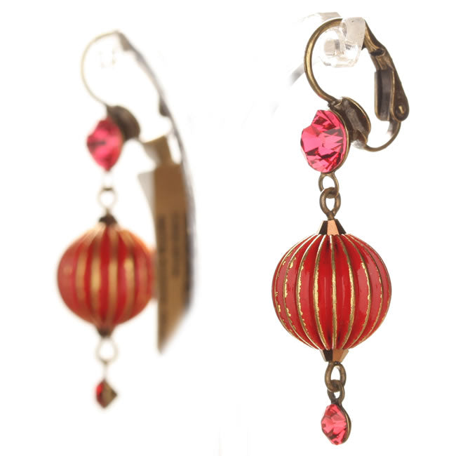 Earrings, Coral,Gold