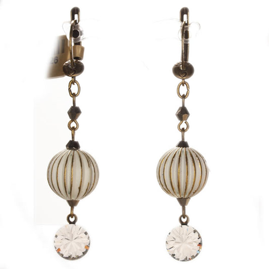 Konplott, Indianafrica Earrings, White,Gold