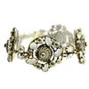 Konplott, Twisted Lady Spectacular Most Elaborate Bracelet, White/Crystal/Gold
