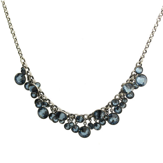 Konplott, Waterfalls Crystal Extravaganza Necklace, Light Blue/Silver