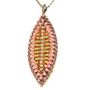 Konplott, Paisley African Fabulous Shield Necklace Pink/Green/Gold, Pink,Green,Gold