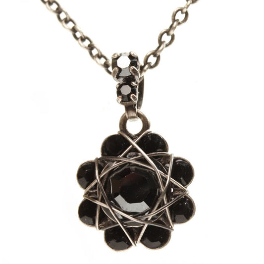 Konplott, 70's Circles Pretty Little Pendant, Black/Silver