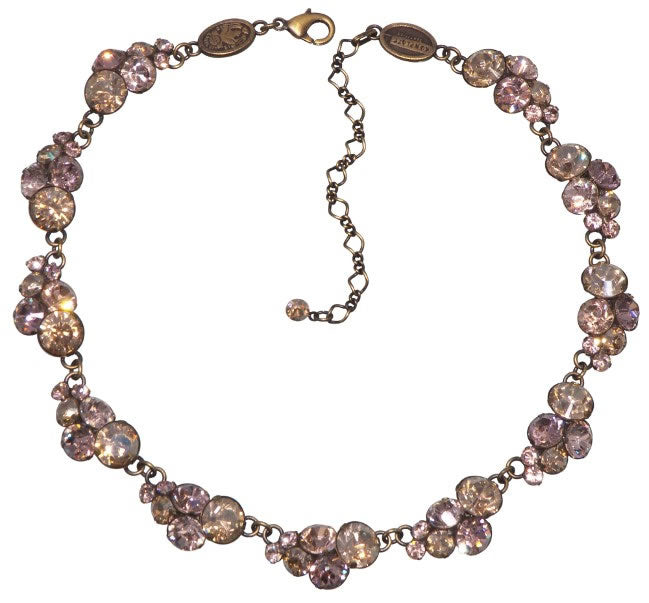 Konplott, Petit Glamour Wonderful All Around Necklace, Peach/Gold