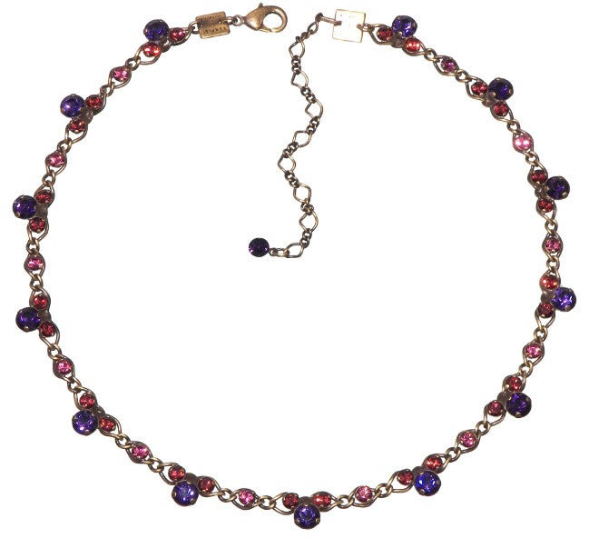 Konplott, Disco Star Enchanting All Round Necklace, Purple/Gold