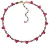 Konplott, Disco Star Enchanting All Round Necklace, Deep Pink/Gold