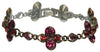 Konplott, Disco Star Crystal Bracelet, Deep Pink/Gold