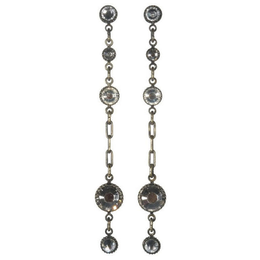 Konplott, Waterfalls Single Drop Earrings, Crystal/Gold