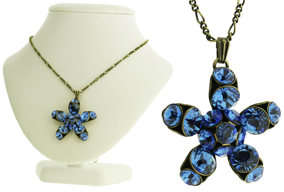 Konplott, Disco Star Dazzling Pendant, Blue/Silver