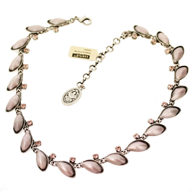 Konplott, Blossoms of the Past All Around Blossoms Necklace, Pinky Lilac/Silver