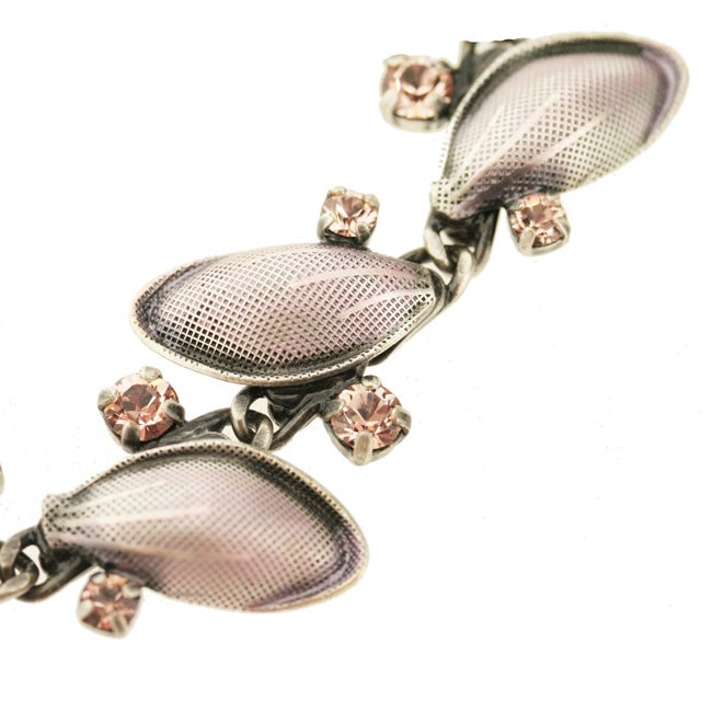 Konplott, Blossoms of the Past All Around Blossoms Bracelet, Pinky Lilac/Silver