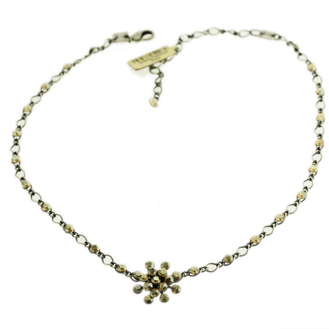 Necklace, Light Brown/Silver