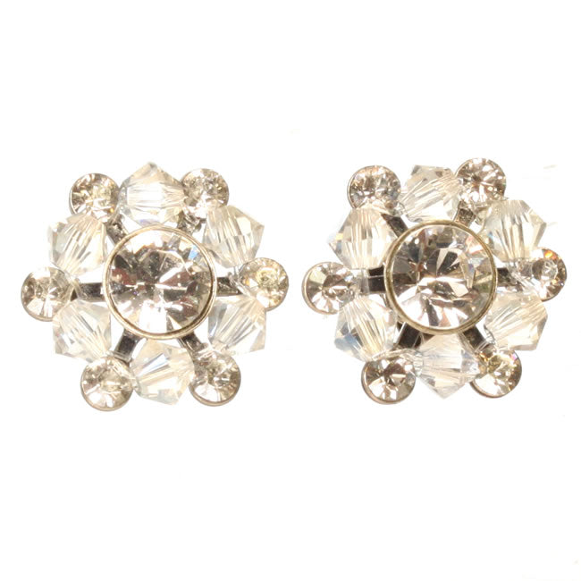 Konplott, Dutchess Stud Earrings, Crystal Auora/Silver