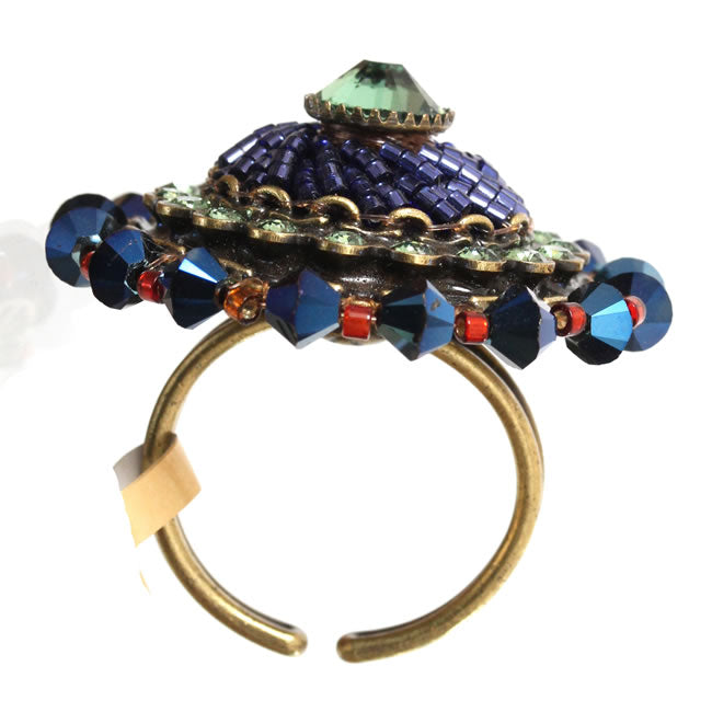 Konplott, African Glam Ring, Green/Multi/Gold