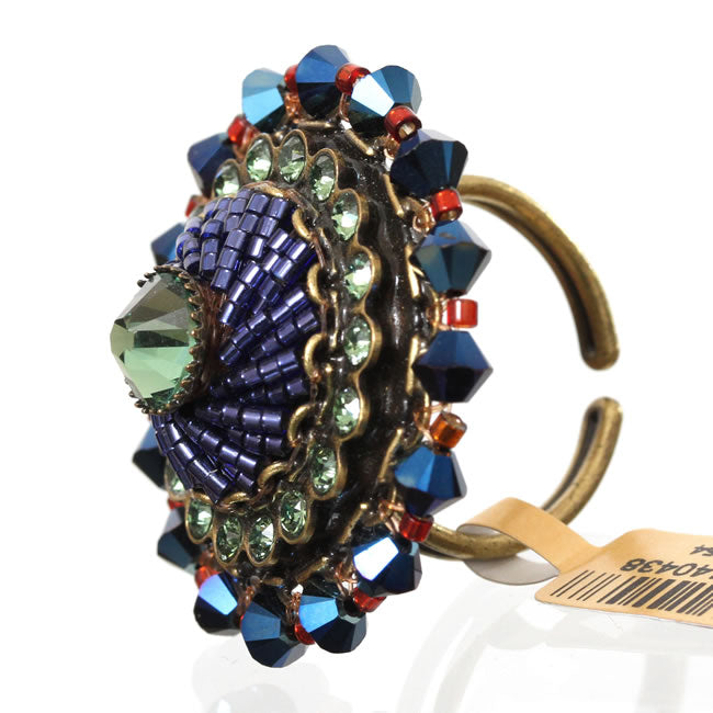 Konplott, African Glam Ring, Green/Multi/Gold