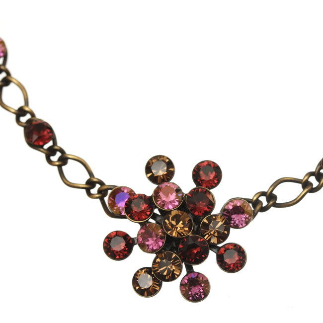 Konplott, Magic Fireball Necklace, Raspberry Mix/Gold