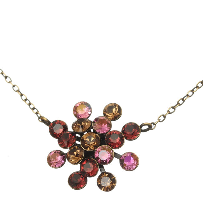 Konplott, Magic Fireball Necklace, Raspberry Mix/Gold