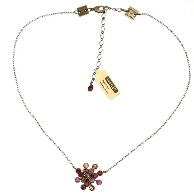 Konplott, Magic Fireball Necklace, Raspberry Mix/Gold