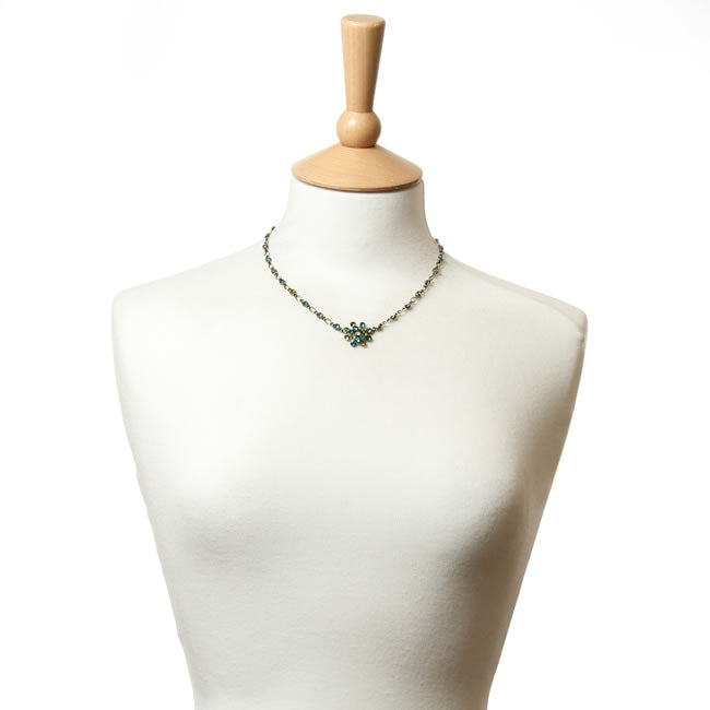 Konplott, Magic Fireball Necklace, Green/Gold