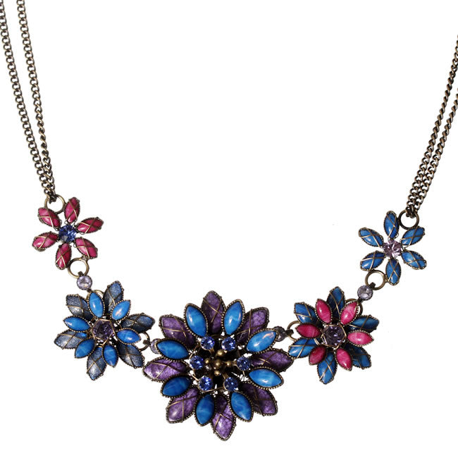 Konplott, Psychodahlia Necklace, Purple/Gold