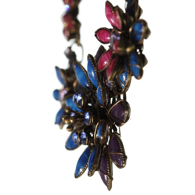 Konplott, Psychodahlia Necklace, Purple/Gold