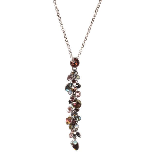 Konplott, Waterfalls Lovely Drop Necklace, Beige/Multi/Silver