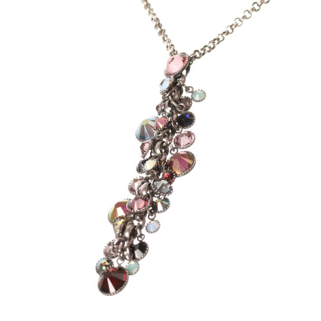 Konplott, Waterfalls Lovely Drop Necklace, Beige/Multi/Silver