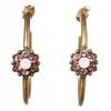 Michal Negrin Large Creole Hoop Earrings, Rose Mix/Gold