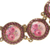 Michal Negrin Bracelet, Deep Pink/Gold