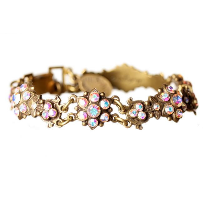 Michal Negrin Bracelet, Aura Borealis/Gold