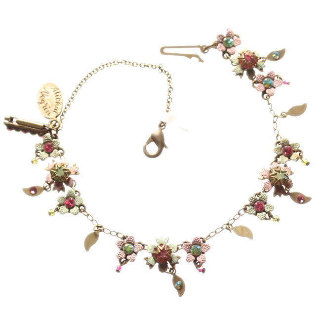 Michal Negrin Bracelet, Mint/Pink/Gold