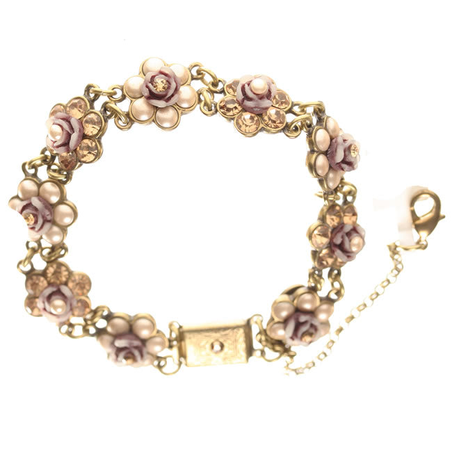 Michal Negrin Bracelet, Brown/Gold