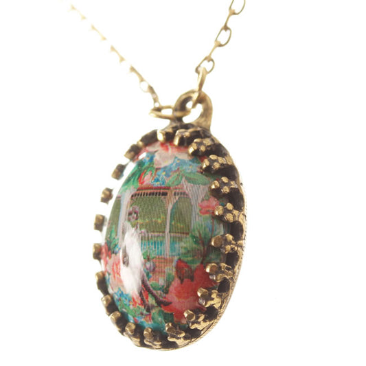 Michal Negrin Dome Shaped Pendant Necklace