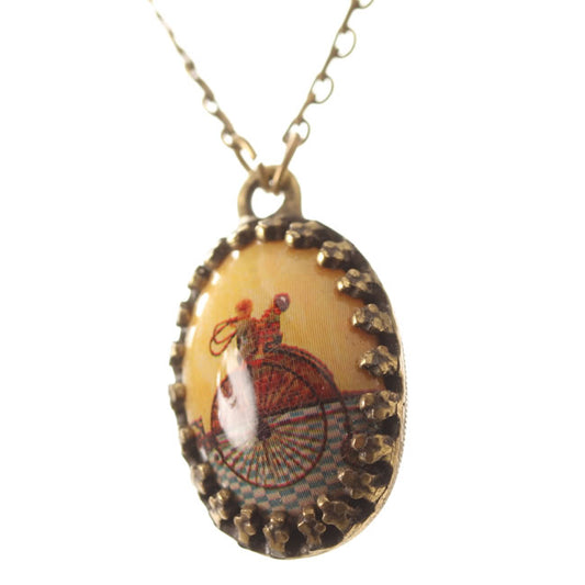 Michal Negrin Dome Shaped Pendant Necklace