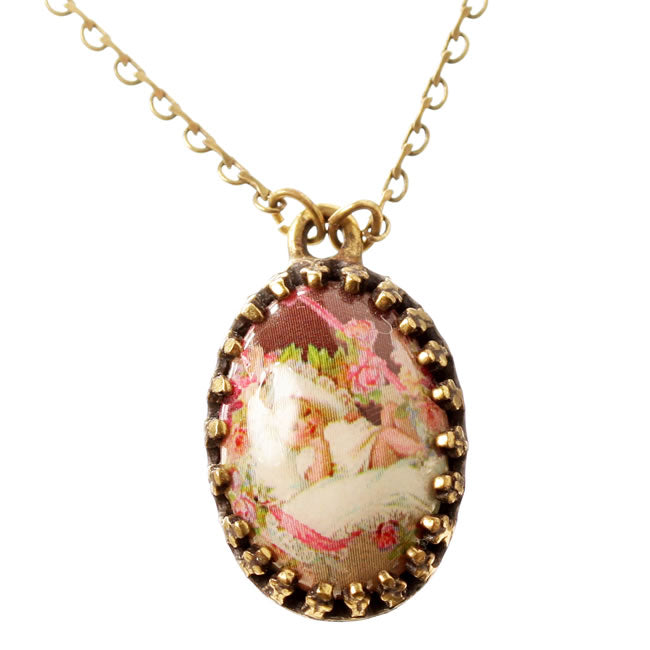 Michal Negrin Dome Shaped Pendant Necklace